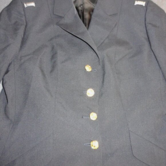 U.S. ARMY SERVICE WOMENS sz14WP UNIFORM DRESS BLUE ASU OFFICER JACKET JM 303 - Picture 3 of 16